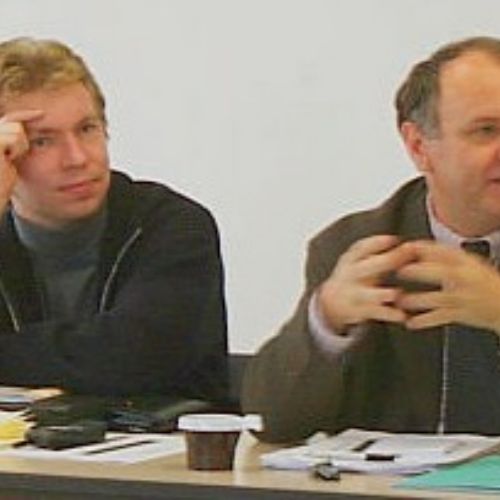 Tommi Karttaavi (ISOC Finland President), Richard Delmas (DG INFSO, ISOC Wallonie board)