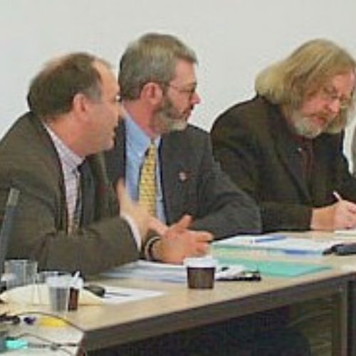 Julie Patte (Gouvernement wallon), Jonathan Robin (ISOC France), Marie-Anne Delahaut (Institut Jules-Destrée, ISOC Wallonie), Tommi Karttaavi (ISOC Finland President), Richard Delmas (DG INFSO, ISOC Wallonie board), Patrick Vande Walle (DG INFSO, ISOC Luxemburg), Jean-Pierre Jacquet (ISOC Wallonie), Christophe van Vaerenbergh (ISOC Flanders, in formation), Richard Francis (ISOC Enlgand), Michel Bruneel (FUNDP), Tanguy Ewbank de Wespin, CITA, FUNDP), Sylvie Nigot (CITA, FUNDP)